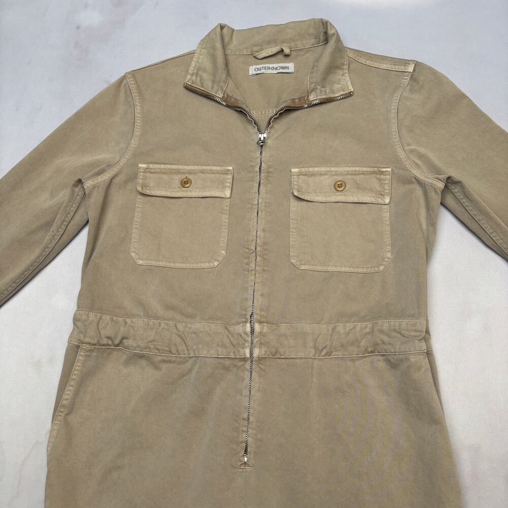 Outerknown Station Zip Up Jumpsuit Coveralls Womens 19x29.5x17 Utility - Picture 2 of 9